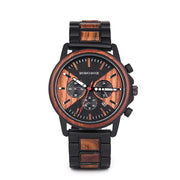 Men's Wood Finish Design Watch