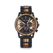 Men's Wood Finish Design Watch