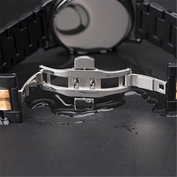 Men's Wood Finish Design Watch