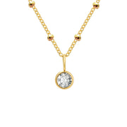 Necklace Women's Fashion Popular Necklace Diamond Birthstone Necklace