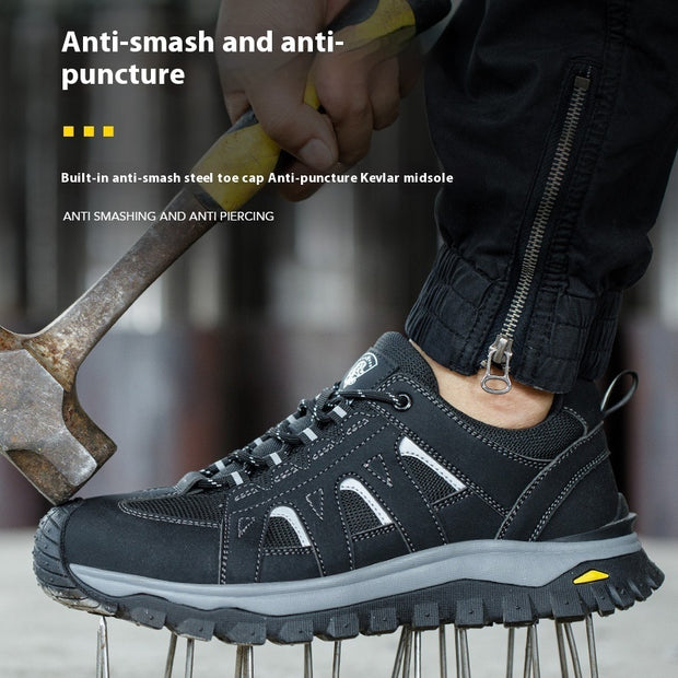 Men's Deodorant Toe Cap Lightweight Protective Footwear