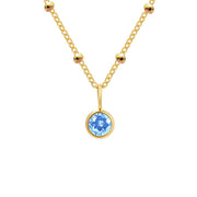 Necklace Women's Fashion Popular Necklace Diamond Birthstone Necklace
