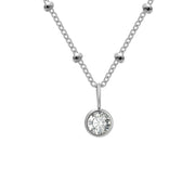 Necklace Women's Fashion Popular Necklace Diamond Birthstone Necklace