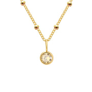 Necklace Women's Fashion Popular Necklace Diamond Birthstone Necklace